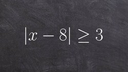 How to solve a one variable absolute value inequality or statement Instructional Video
