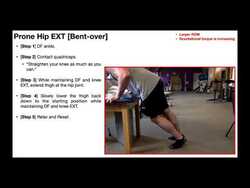 TherEx | Prone Hip EXTensions & Progressions Instructional Video