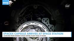 SpaceX Dragon Capsule Lands At International Space Station News Clip