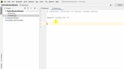 The Complete Python Course - 4 Coding Examples - Random Module Functions Instructional Video