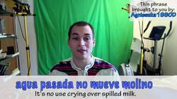 How to say "it's no use crying over spilled milk" in Spanish (Día 97) Instructional Video