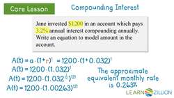 Comparing Exponential Models Using Properties of Exponents Instructional Video