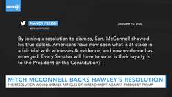 McConnell Backs Hawley's Resolution To Dismiss Articles Of Impeachment News Clip