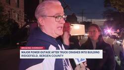 Ridgefield apartment building evacuated after truck hits utility poles & building News Clip