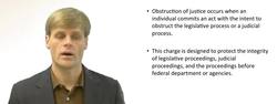 Obstruction of Justice as a Criminal Charge Instructional Video