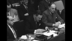During a UN session, the US's Henry Cabot Lodge, Jr. accuses Communist bloc delegates of demonstrating contempt News Clip