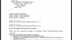 Java Interview Guide : 200+ Interview Questions and Answers - equals and hashCode methods Instructional Video