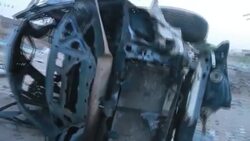 CLEAN : Aftermath of a strike that killed 14 civilians at a petrol station in Yemen's Marib News Clip