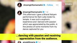Hema Malini dazzles with 'Nritya Seva' performance inside Ram Temple News Clip