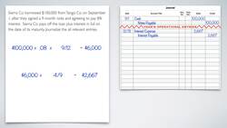 Notes Payable Example: Journalizing and Accounting for Interest Instructional Video