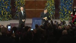 CLEAN : Giorgio Parisi, co-winner of the Noble Prize in Physics, receives his medal in Rome News Clip