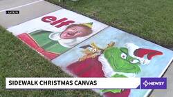 Florida Dad Uses Chalk Art To Celebrate Christmas News Clip