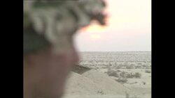 Soldiers of the Royal Irish Hussars at a Saudi desert outpost News Clip