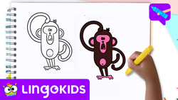 How to Draw a Monkey Instructional Video