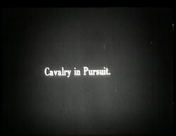 First World War, German cavalry in pursuit Stock Footage