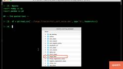 Data Science Prerequisites - Numpy, Matplotlib, and Pandas in Python - Regression in Code Instructional Video