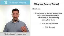 Search Terms Instructional Video