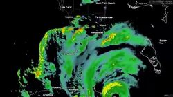 2017 Hurricane Irma Landfall Doppler Radar Time Lapse Stock Footage