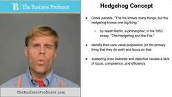 Hedgehog Concept Instructional Video