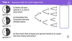 Using an outcome tree to display outcomes for more than two events Instructional Video