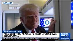 President Trump speaks to media after meeting Syrian leader News Clip