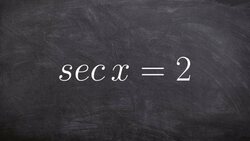 How To Find the Angle Given an Equation and Constraint Instructional Video