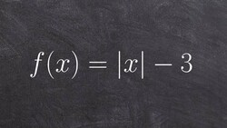 Learn how to graph an absolute value function with a vertical shift Instructional Video