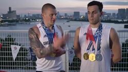 Interview with Olympic Swimmers Adam Peaty and James Guy News Clip