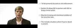 Criminal Liability Under the 1933 Act Instructional Video