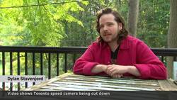 Vandals targeting Toronto speed camera caught on video News Clip