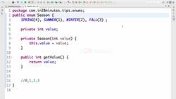 Java Programming for Complete Beginners - Java 16 - Java Tip 16 - Quick Look at Inbuilt Enums - Month, DayOfWeek Instructional Video