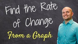 How to determine the rate of change using a graph Instructional Video