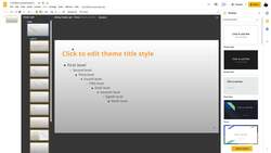 Powerful Presentations With Google Slides - Saving Your Theme As a Template Instructional Video