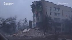 Aftermath of Strikes in Borodyanka, 30 Miles From Kyiv News Clip