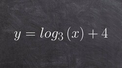 Graphing logarithmic equations Instructional Video