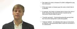 Liability to Pay Negotiable Instrument Instructional Video