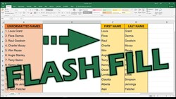 Excel: How to Use the Flash Fill Tool for Data Separation Instructional Video