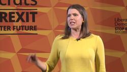 Jo Swinson speaks at rally in Edinburgh News Clip