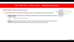 Linux PAM Security Administration - The PAM File Configuration - Module Interface Instructional Video
