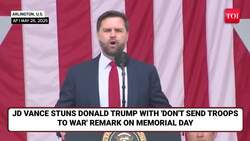 Vance's Bizarre U.S. Army Claim SHOCKS Trump On Memorial Day | 'Don't Send Troops To War If...' News Clip