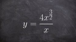 Simplify an expression before taking the derivative Instructional Video