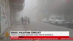 ‘We need food’: Palestinians displaced in Gaza call for supplies News Clip