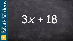 Learn how to factor the GCF from a binomial Instructional Video