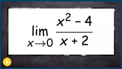 Evaluate the general limit of a rational function by direct substitution Instructional Video
