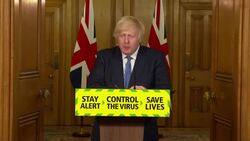 Boris Johnson, Sir Patrick Vallance and Professor Chris Whitty answering questions during government coronavirus press briefing News Clip