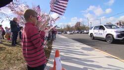 Veterans visit students at Allenwood Elementary School for Veterans Day News Clip