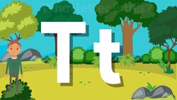 Phonics - sound of letter T. Fun ESL and English learning Instructional Video