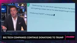 Big Tech Companies Continue Donations to Trump News Clip