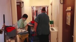 Care home staff put on PPE as they start shift News Clip