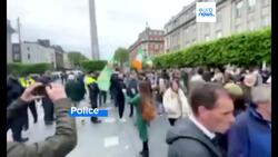 Anti-immigration protest brings central Dublin to a halt News Clip